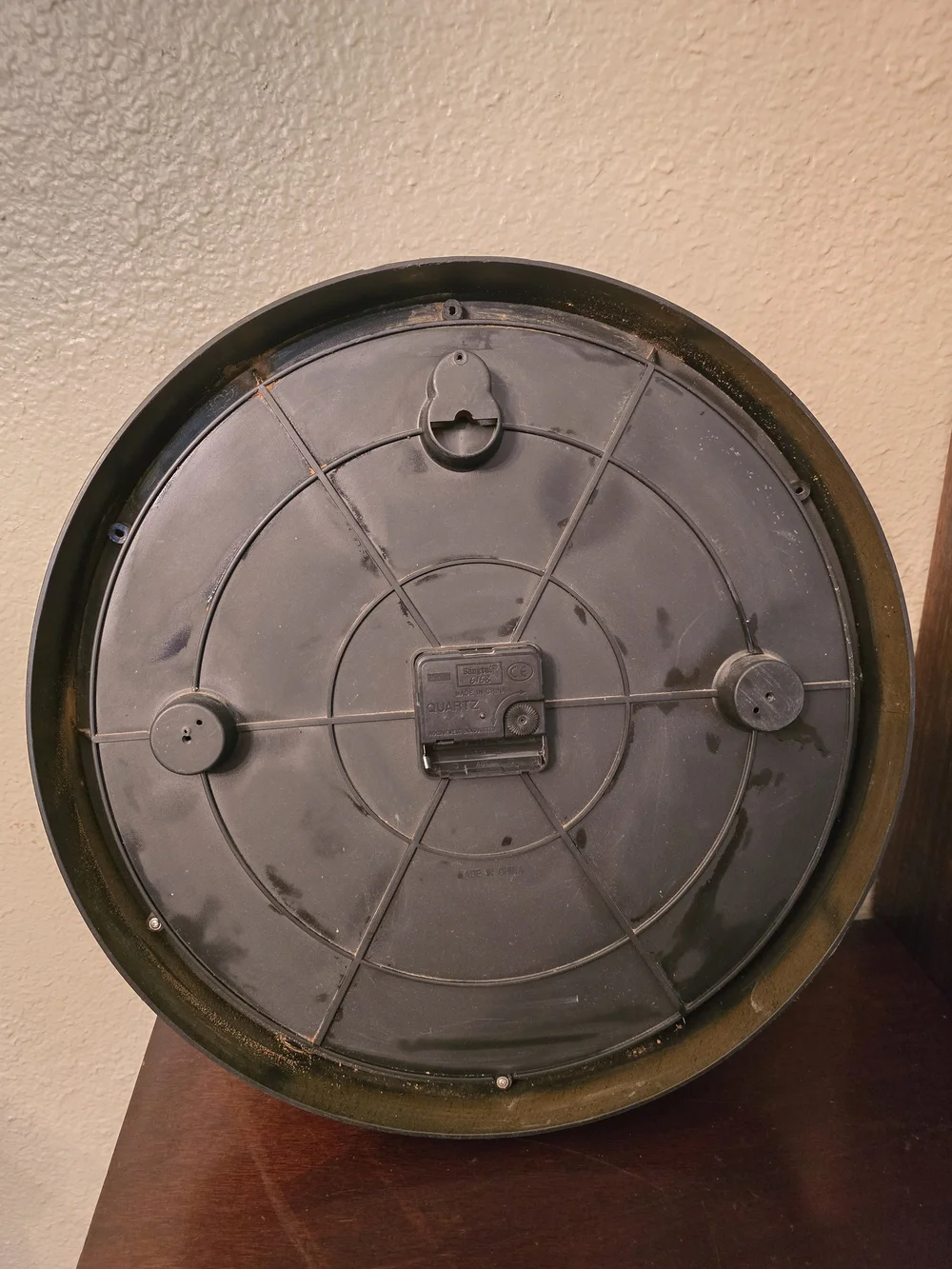 Brown Wall Clock with White Dial